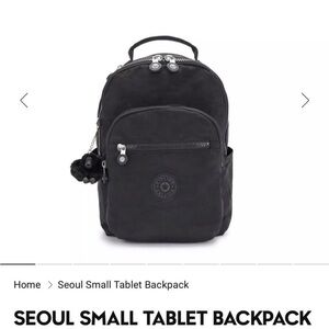 Kipling Black Seoul Small Backpack